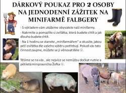 Poukaz na objednávku pro milovníky nutrií a miniprasátek. 